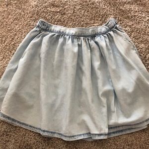 American Eagle denim flowy skirt XS